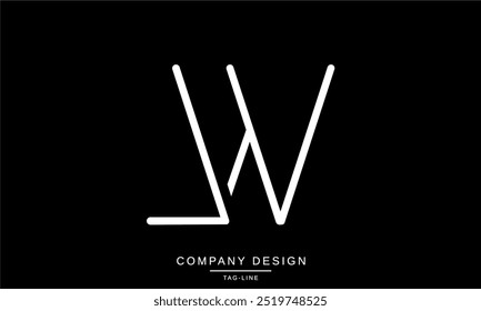 LW, WL Letras abstratas Logo Monograma Design Fonte