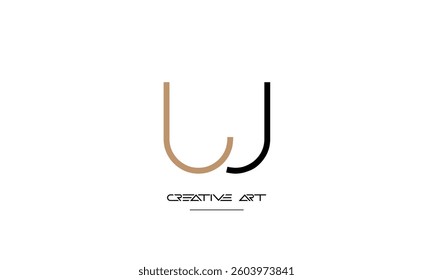 LW, WL, L, W abstract letters logo monogram