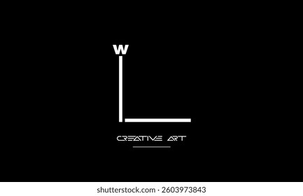 LW, WL, L, W abstract letters logo monogram