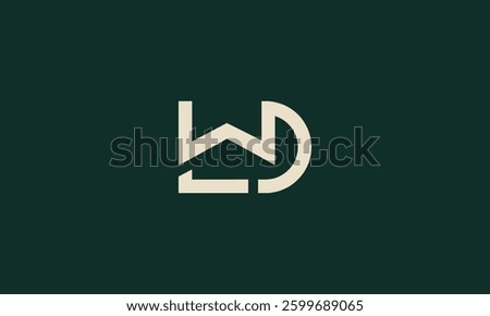 LWD or WLD monogram logo design