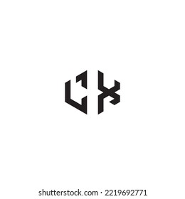 LX abstract concept in high quality professional design that will print well across any print media