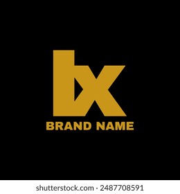 Lx initial logo design vector