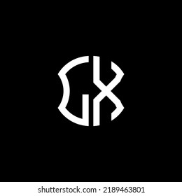 Diseño creativo del logotipo de la letra LX con gráfico vectorial, diseño de logotipo Abc sencillo y moderno.