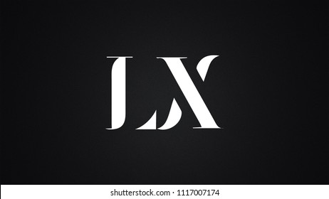 LX Letter Logo Design Template Vector