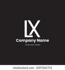 LX Letter Logo, LX Letter Monogram, L,X, Initials Letter,

