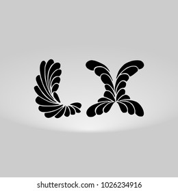 LX Logo, Decorative, Romantic
