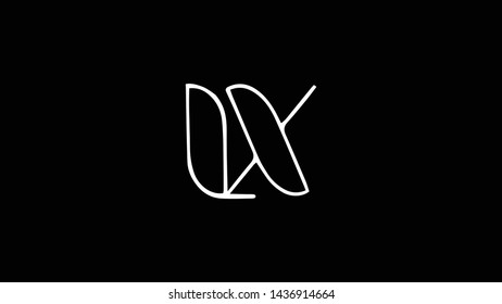 Lx Logo Design Template Vector Illustration Stock Vector (Royalty Free ...