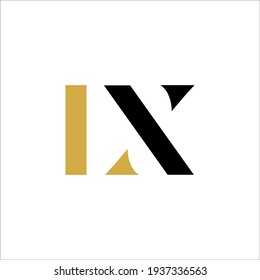 LX Logo-Design-Vektorsymbol