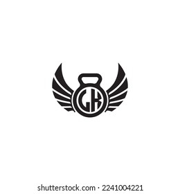 LX simple fitness gym concept in high quality professional design that will print well across any print media