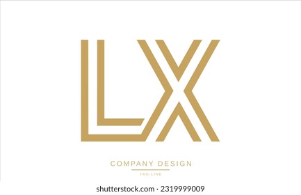 LX, XL, Abstract Letters Logo Monogram