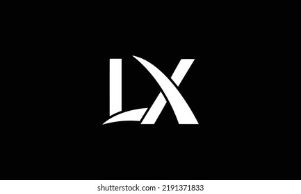 LX, Logotipo Resumen XL Con Vector De Letras Iniciales