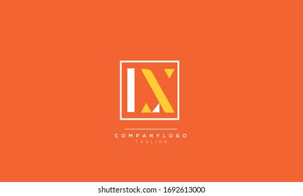 LX XL L X  Letter Logo Alphabet Design Template Vector