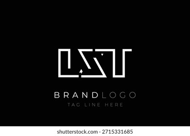 Diseño de logotipo de letra abstracta LXT. Diseño moderno del logotipo del negocio con tipografía Abstractas y estilo contemporáneo