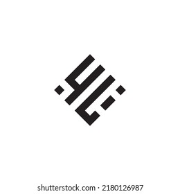 LY abstract geometric concept logo in high quality professional design that will be best for street style