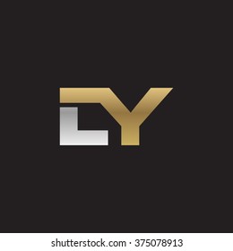 Ly Company Linked Letter Logo Golden Stock Vector (Royalty Free) 375078913