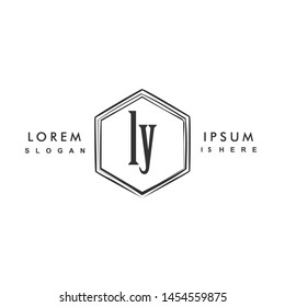 LY Initial beauty monogram logo vector