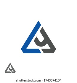 LY or L Y letter alphabet logo design in vector format.