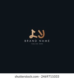 Letras LY Vector logo diseño