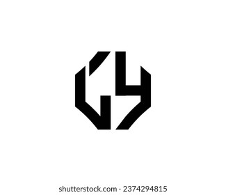 LY logo design vector template