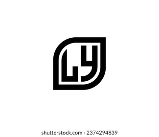 LY logo design vector template