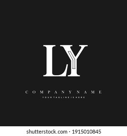 Vector de logotipo inicial de lujo mínimo.