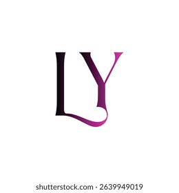 LY modern minimalist wordmark logo featuring clean typography and timeless initials. Perfect for businesses seeking a sleek, professional identity with lasting visual appeal and versatility.