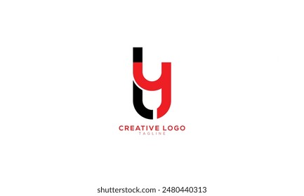 LY YL Abstract initial monogram letter alphabet logo design