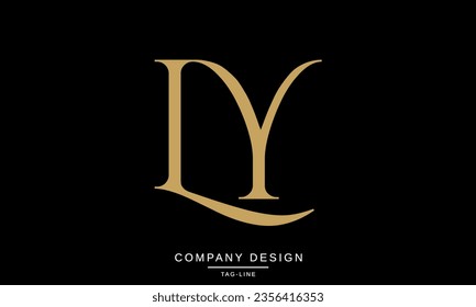 LY, YL, Abstract Letters Logo Monogram