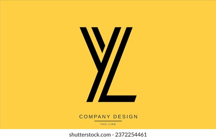 LY, YL, Abstract Letters Logo Monogram