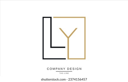 LY, YL, Abstract Letters Logo Monogram