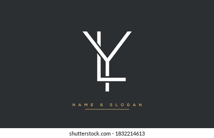 LY, YL Initial Letters Logo Monogram Vector
