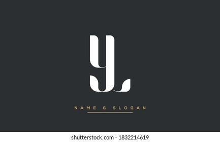 LY, YL Initial Letters Logo Monogram Vector