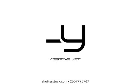 LY, YL, L, Y abstract letters logo monogram