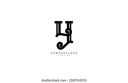 LY YL LJ Abstract Anfangsbuchstaben Buchstaben Alphabet Logo Design