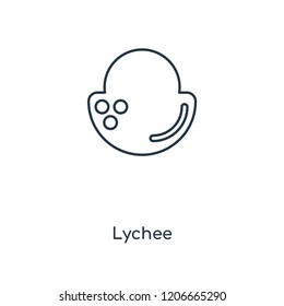 Lychee concept line icon. Linear Lychee concept outline symbol design. This simple element illustration can be used for web and mobile UI/UX.