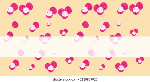 Lychee design on beautiful background vector illustration
