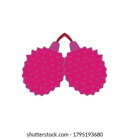 lychee fruit icon vector symbol isolated illustrations white background