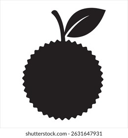 Lychee logo icon silhouette vector style