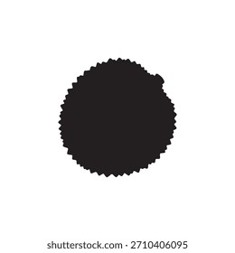 Lychee silhouette vector flat illustration design on white back ground