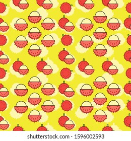 lychee tropical fruit pattern seamless