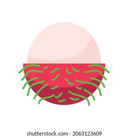 icono del vector de linchado de frutas tropicales