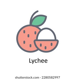 Iconos del contorno de relleno del vector lixiquee. Material gráfico simple