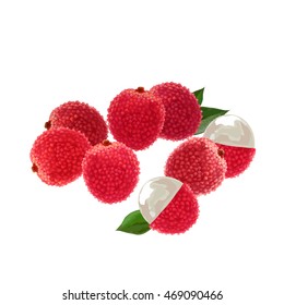 lychee. lychee vector illustration. lychee fruit pattern.