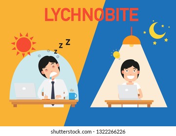 lychnobite vector illustration