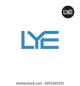 LYE Logo Letter Monogram Design