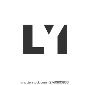 LYI logo design. Initial letter L Y I bold font style for tech startups, consulting, corporate branding. Creative company name, headlines typography identity, trendy logotype. Vector illustration.