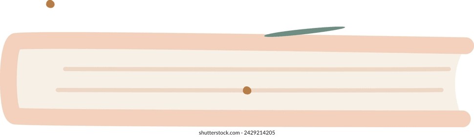 Ilustración vectorial de icono de libro tumbado