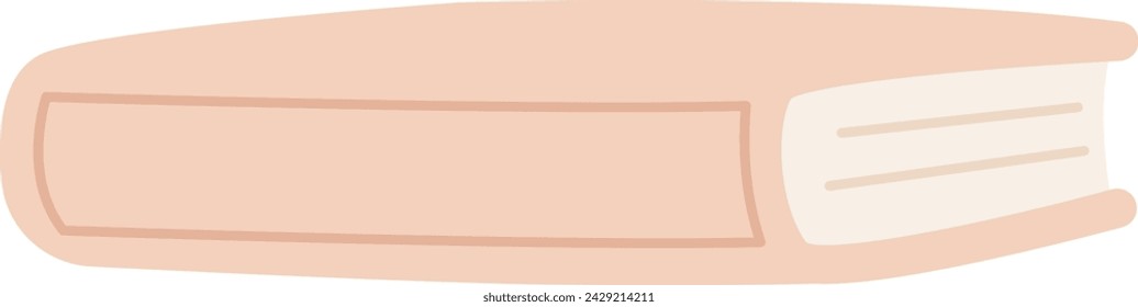 Ilustración vectorial de icono de libro tumbado