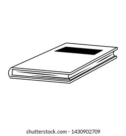lying down book education symbol vector illustration graphic design