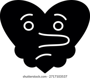 Diseño de icono de estilo de glifo tumbado